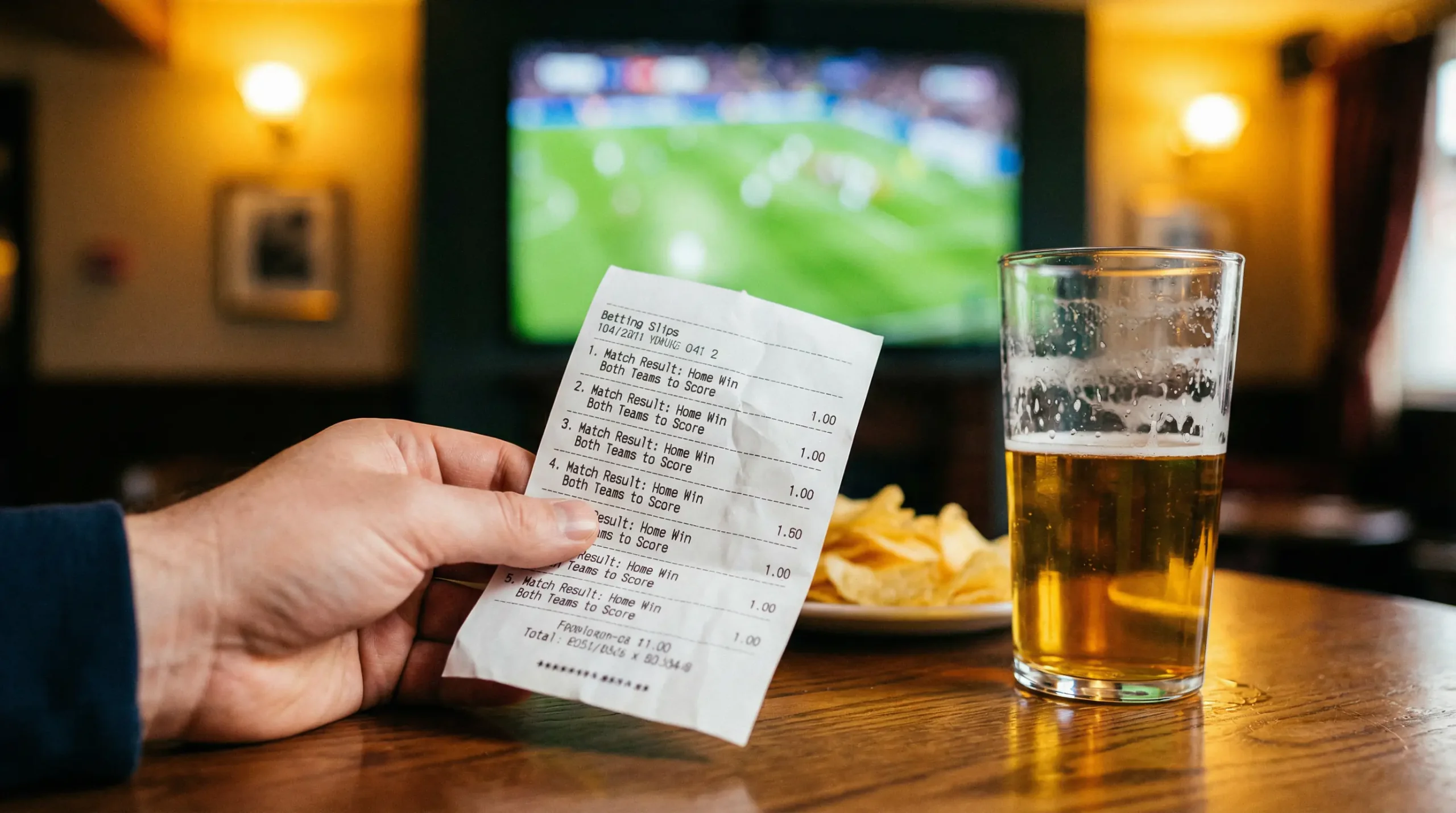 Football accumulator betting slip with multiple World Cup 2026 match selections highlighted